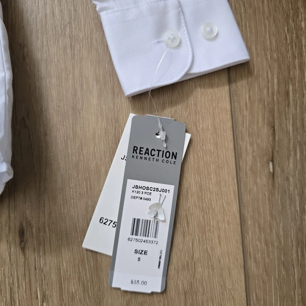 Kenneth Cole Reaction Little Boys Shirt, Pant, and Tie, 3 Piece Set